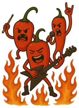 Classic Hot Sauce #3 Rock Band label art